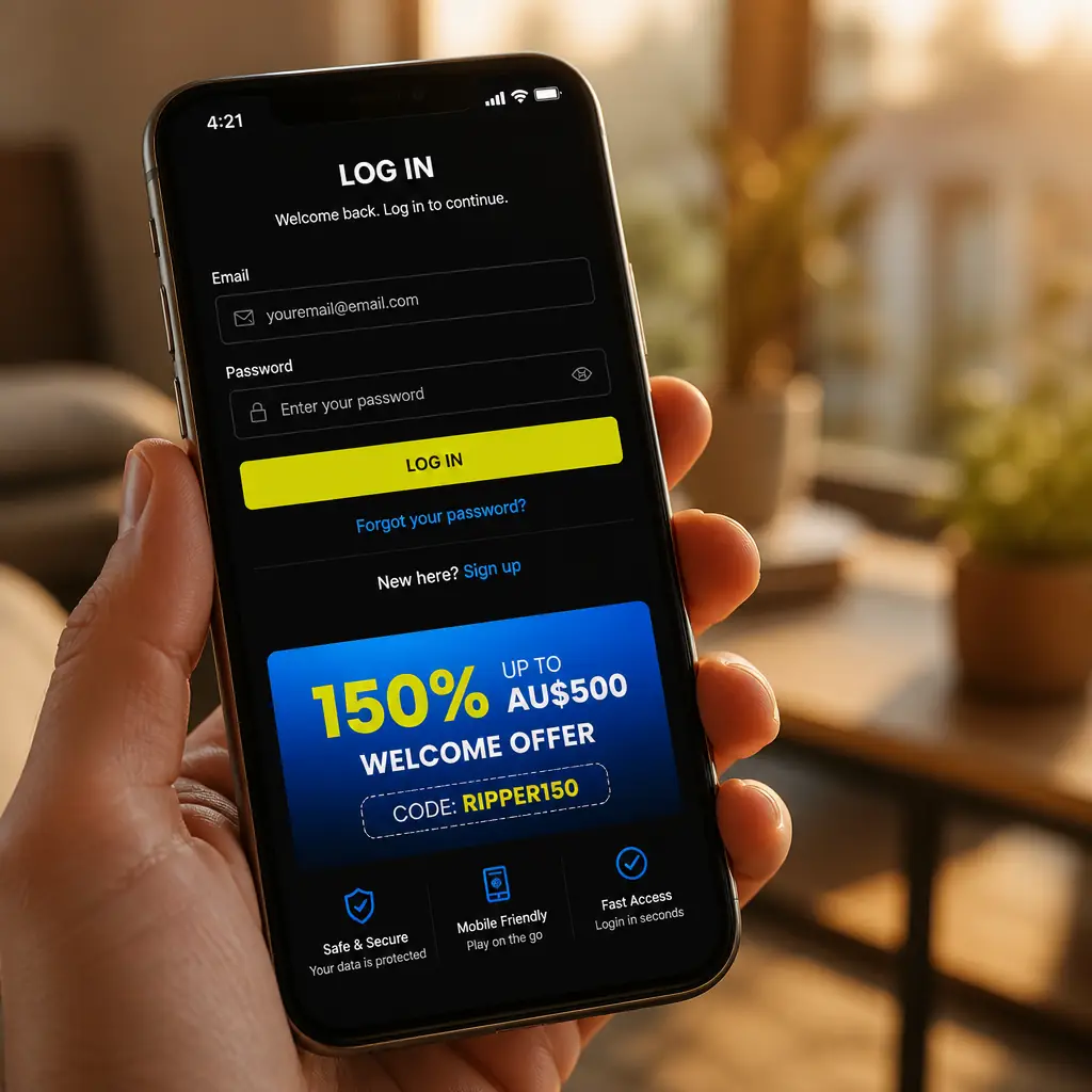 Ripper Casino Login – Sign In to Your Account visual guide for Ripper Casino
